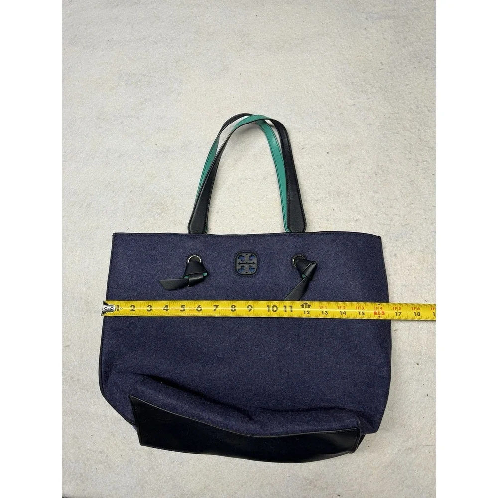NWOT‎ Tory Burch Navy/Blue Felt Large Tote Bag